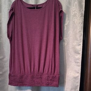 Bloom Pink Ribbed Blouse Relaxed Fit